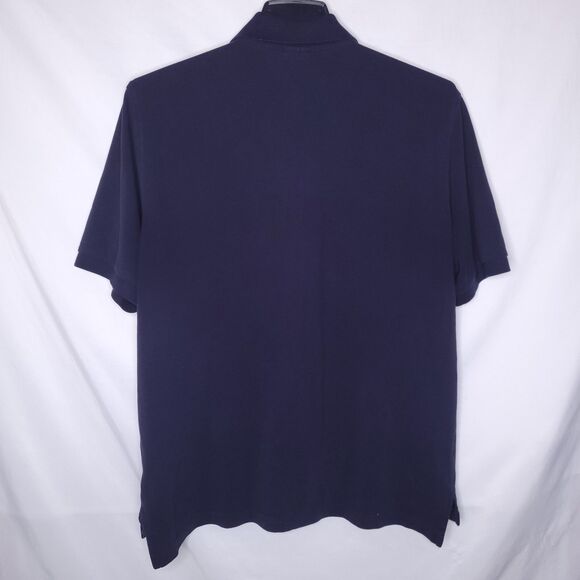 Brooks Brothers Polo Shirt Mens Medium Navy Gold Sheep Performance - Picture 6 of 11